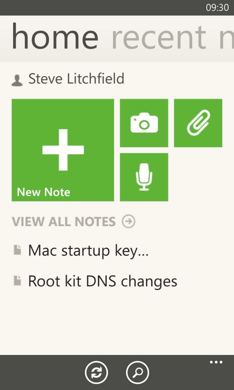 Screenshot, Evernote