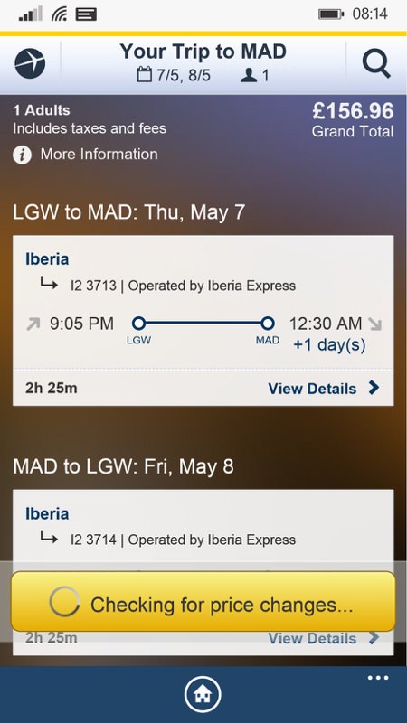 Expedia screenshot