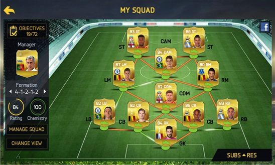 Screenshot, FIFA 15 Ultimate Team