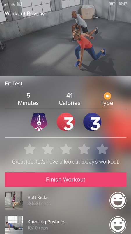 Screenshot, Fitbit Coach