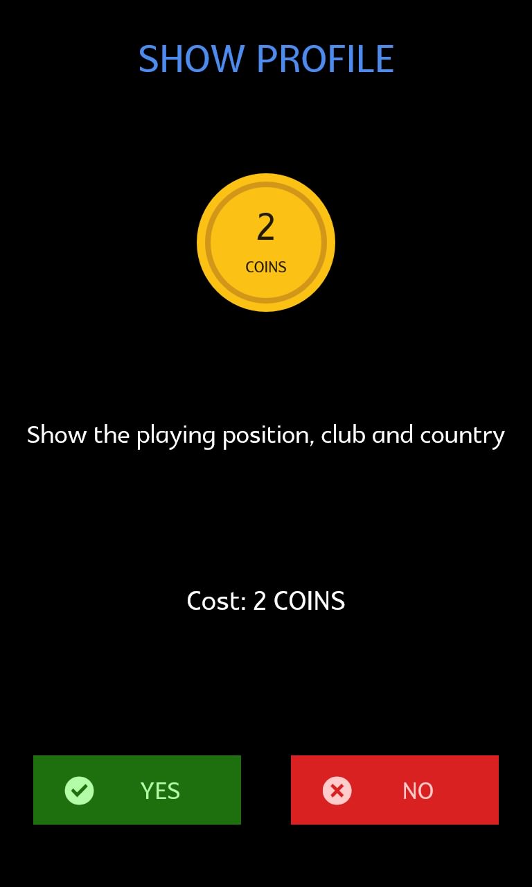 Screenshot, Football Players Quiz