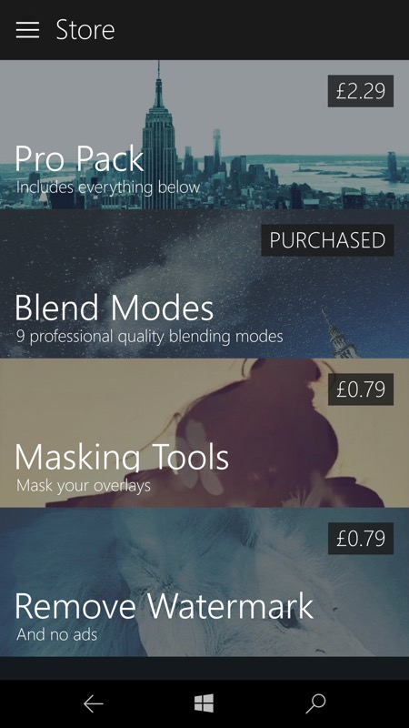 Fused UWP screenshot
