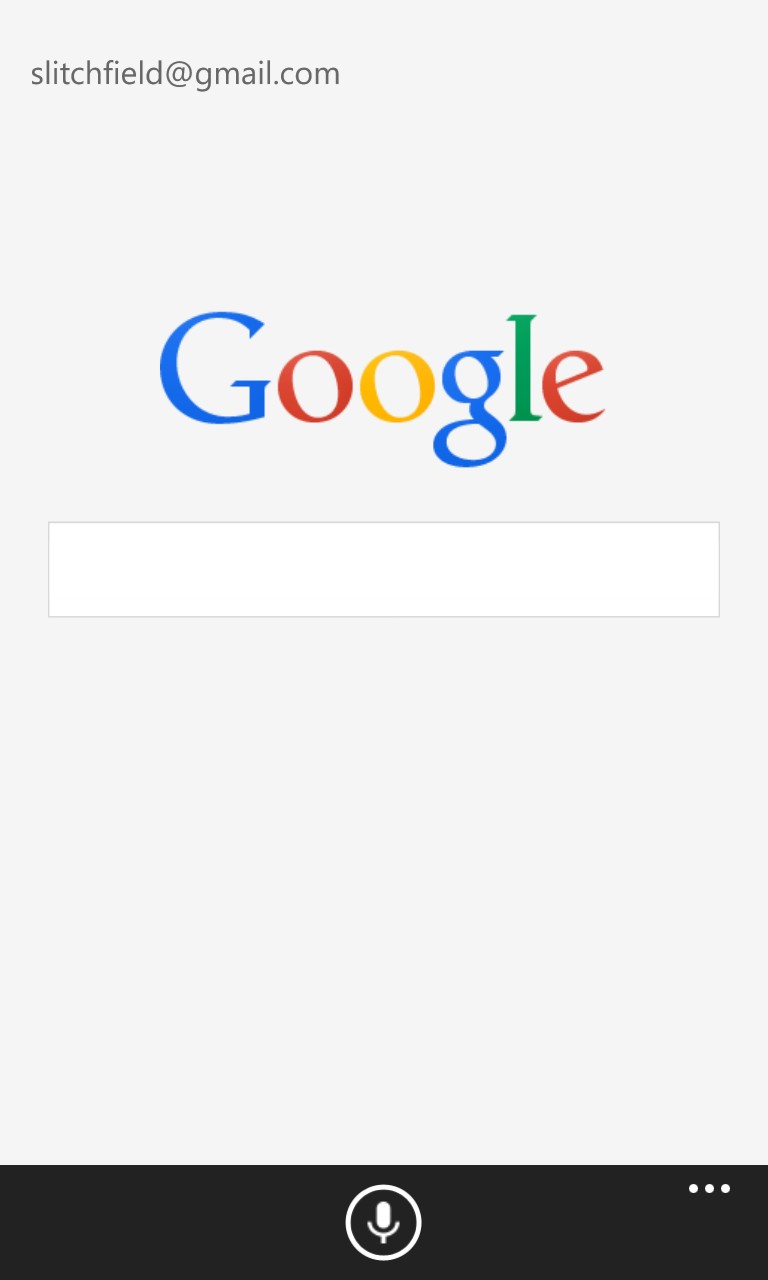 Screenshot, Google Search