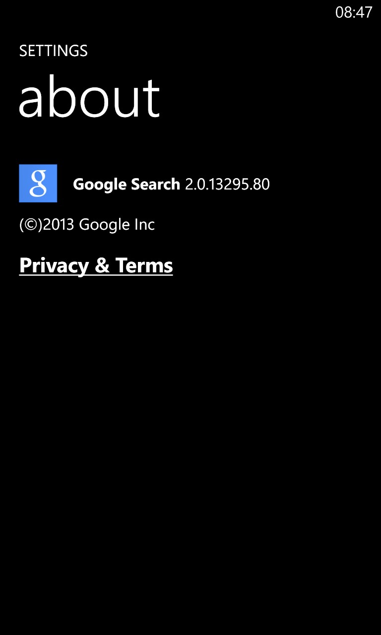 Screenshot, Google Search