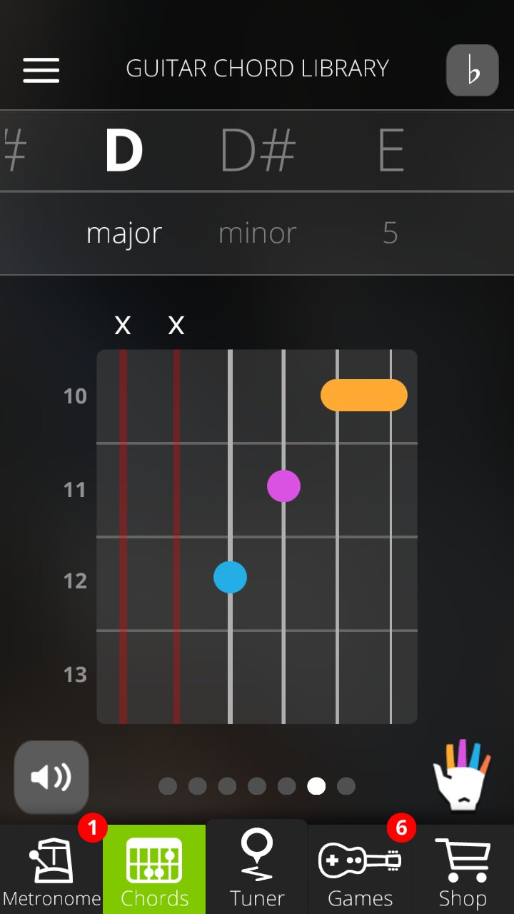 Screenshot, Guitar Tuna for Windows Phone