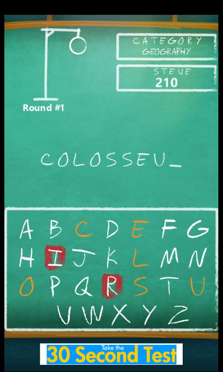 Screenshot, Hangman Pro