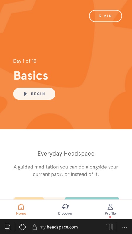 Screenshot, Headspace