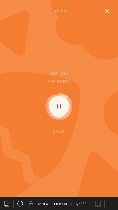 Screenshot, Headspace