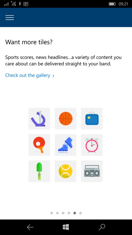 Screenshot, Microsoft Health