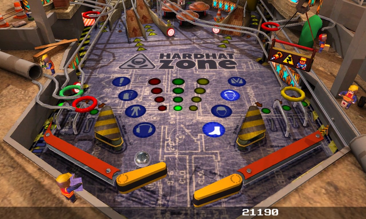 Screenshot, Pinball League: HardHat Zone