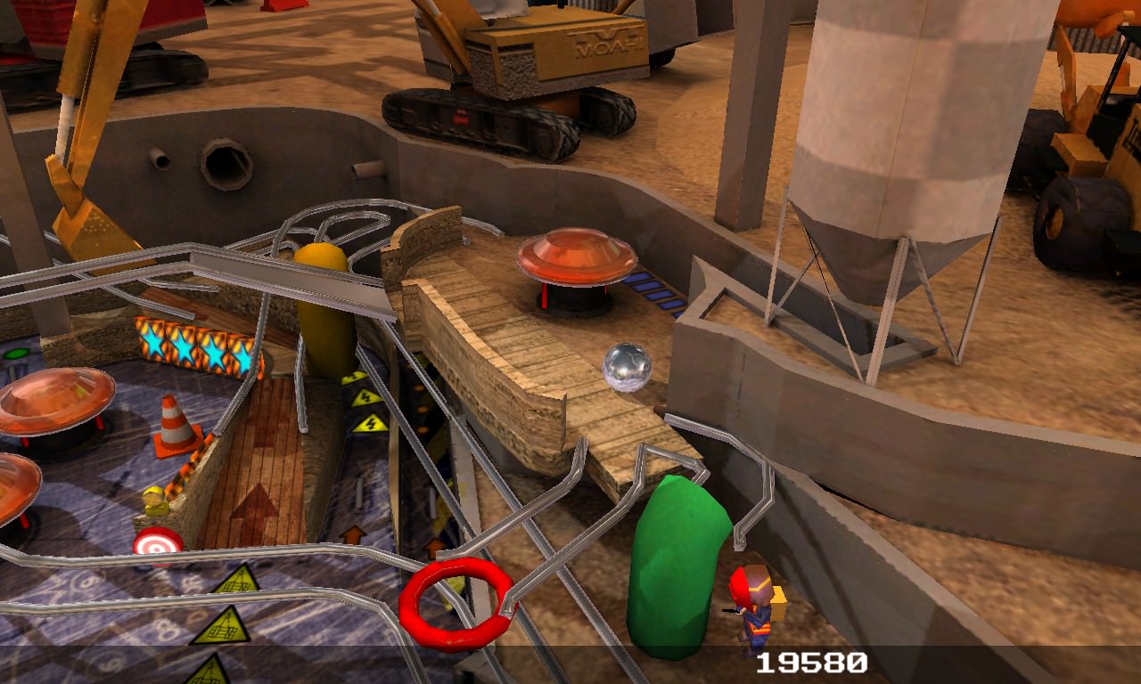 Screenshot, Pinball League: HardHat Zone