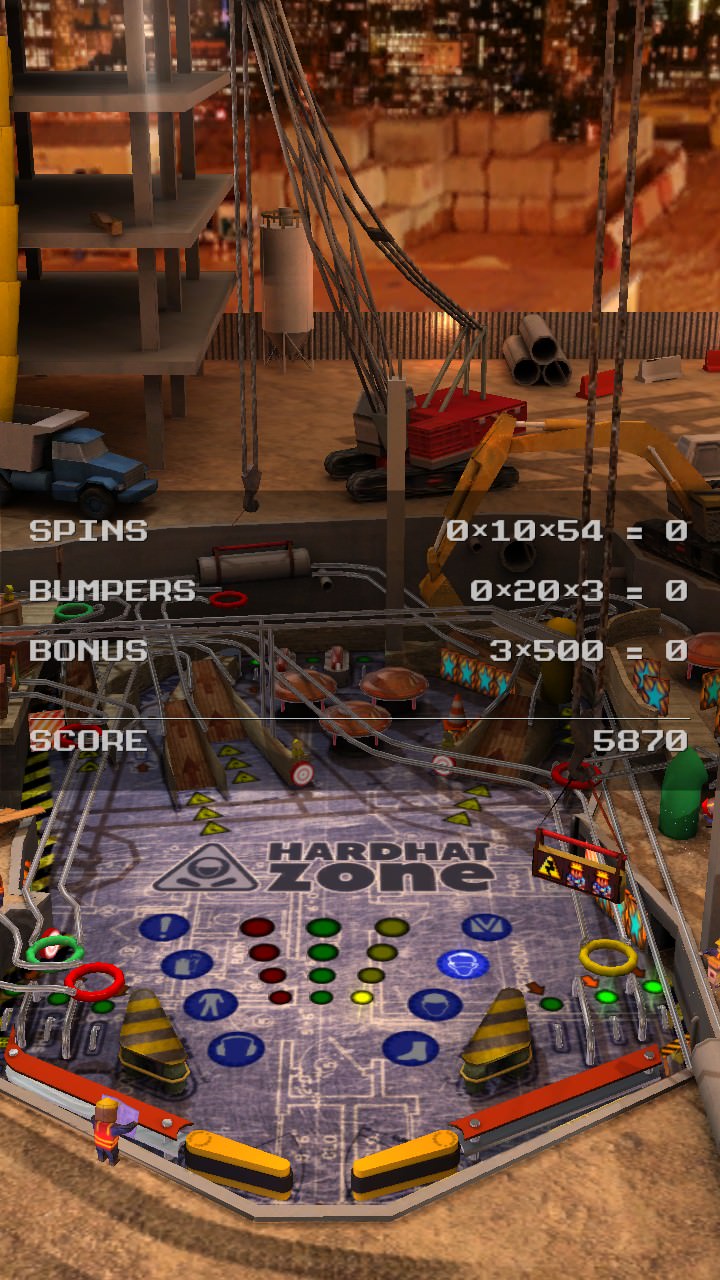 Screenshot, Pinball League: HardHat Zone