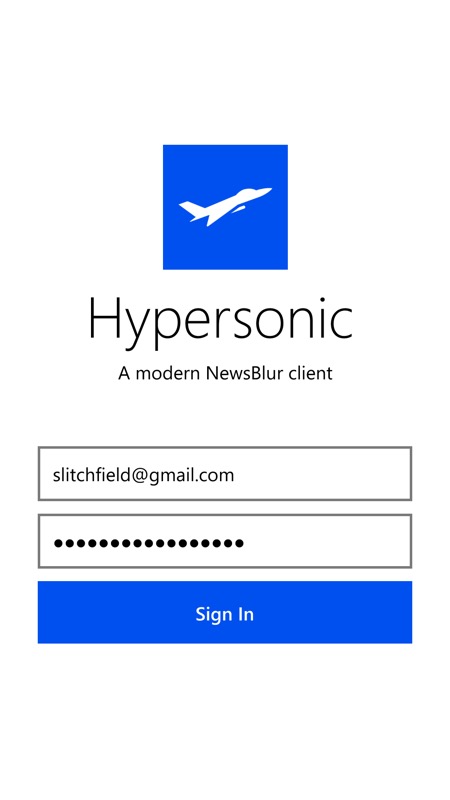 Hypersonic UWP screenshot