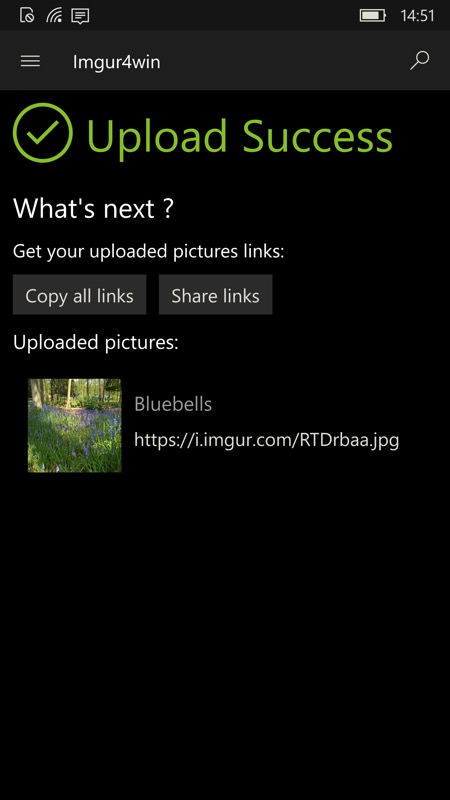 Screenshot, Imgur4Windows UWP