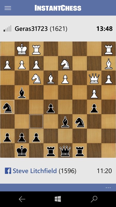 Screenshot, InstantChess