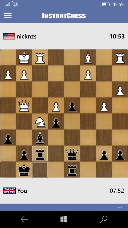 Screenshot, InstantChess