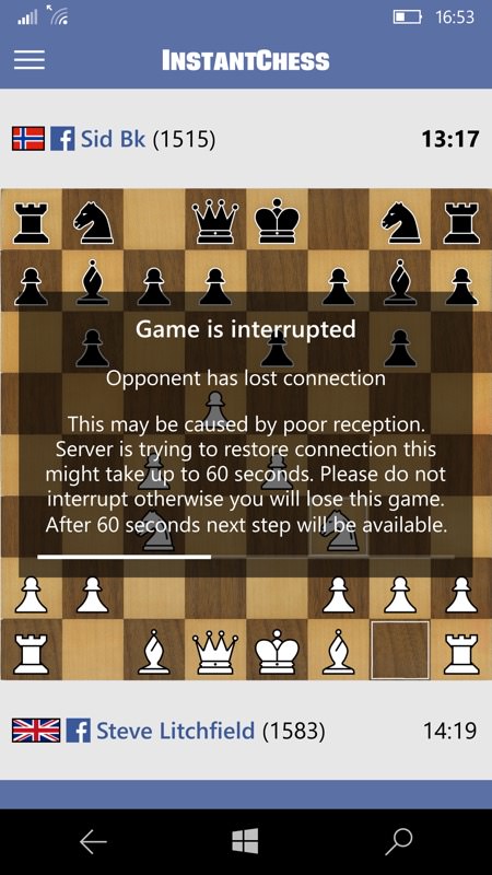 Screenshot, InstantChess