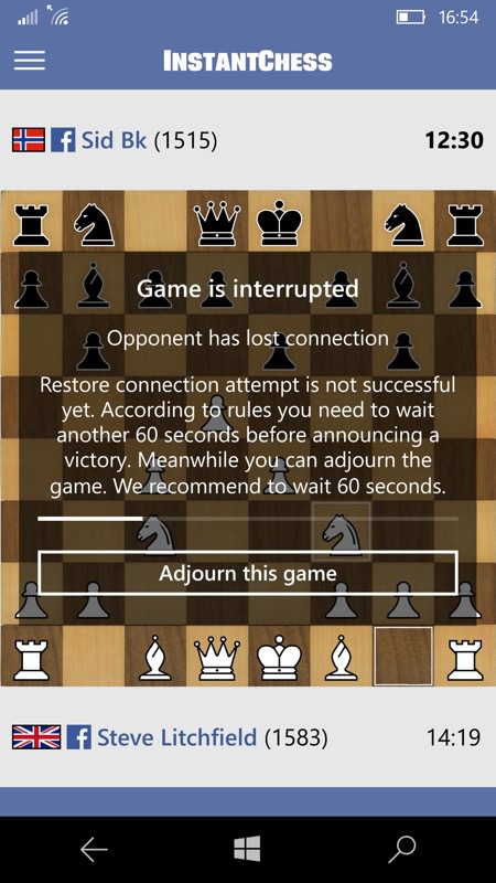 Screenshot, InstantChess