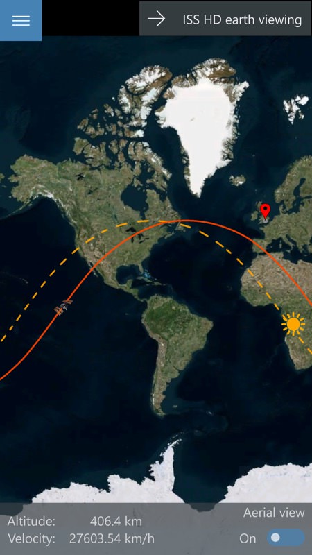ISS Finder UWP screenshots