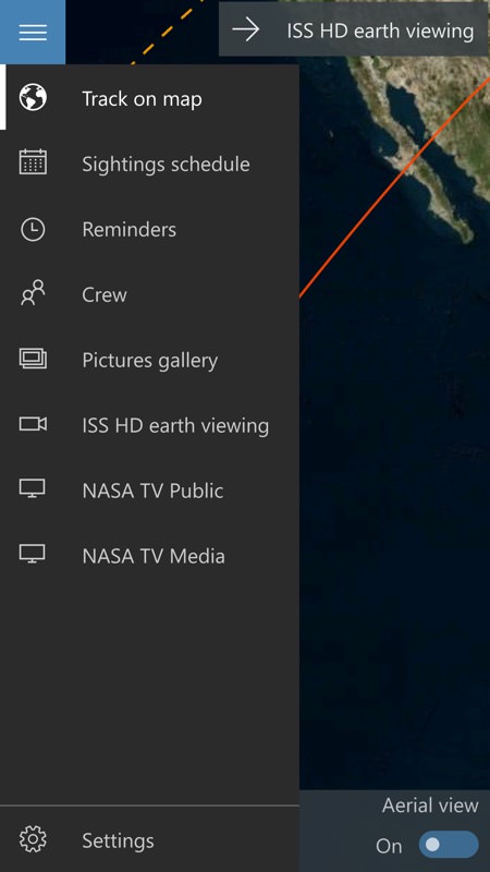 ISS Finder UWP screenshots