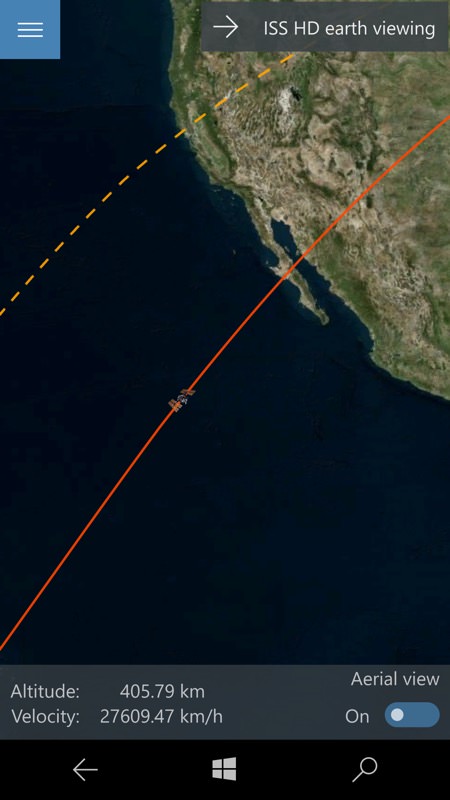 ISS Finder UWP screenshots