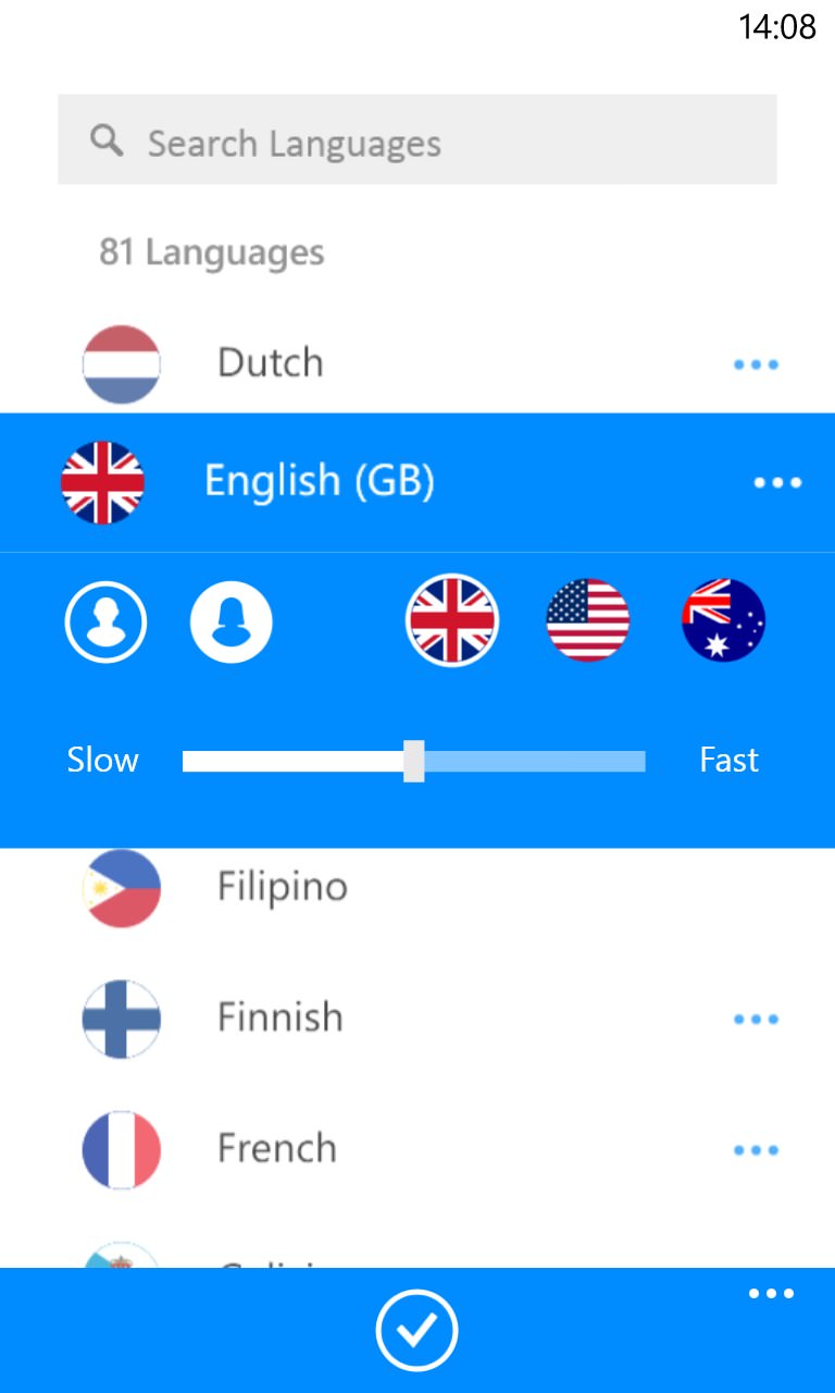 itranslate change language on iwatch