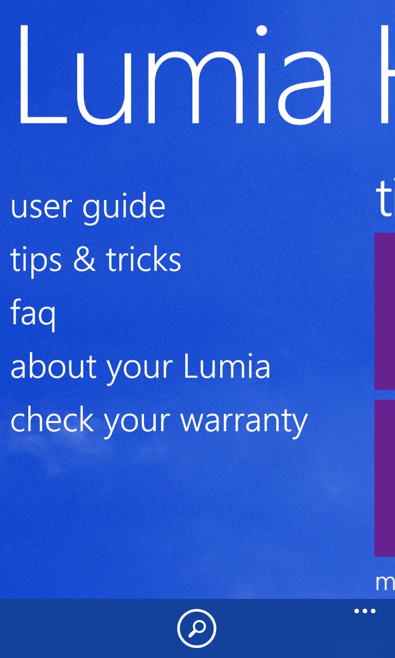 Lumia Tips+Tricks screenshot
