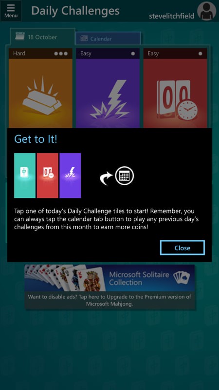 microsoft mahjong daily challenges 3-6-19