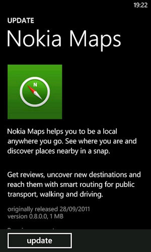 Nokia Maps screenshot