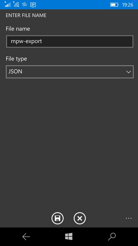 Screenshot, Master Password UWP