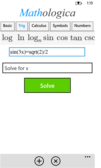 Screenshot, Mathologica