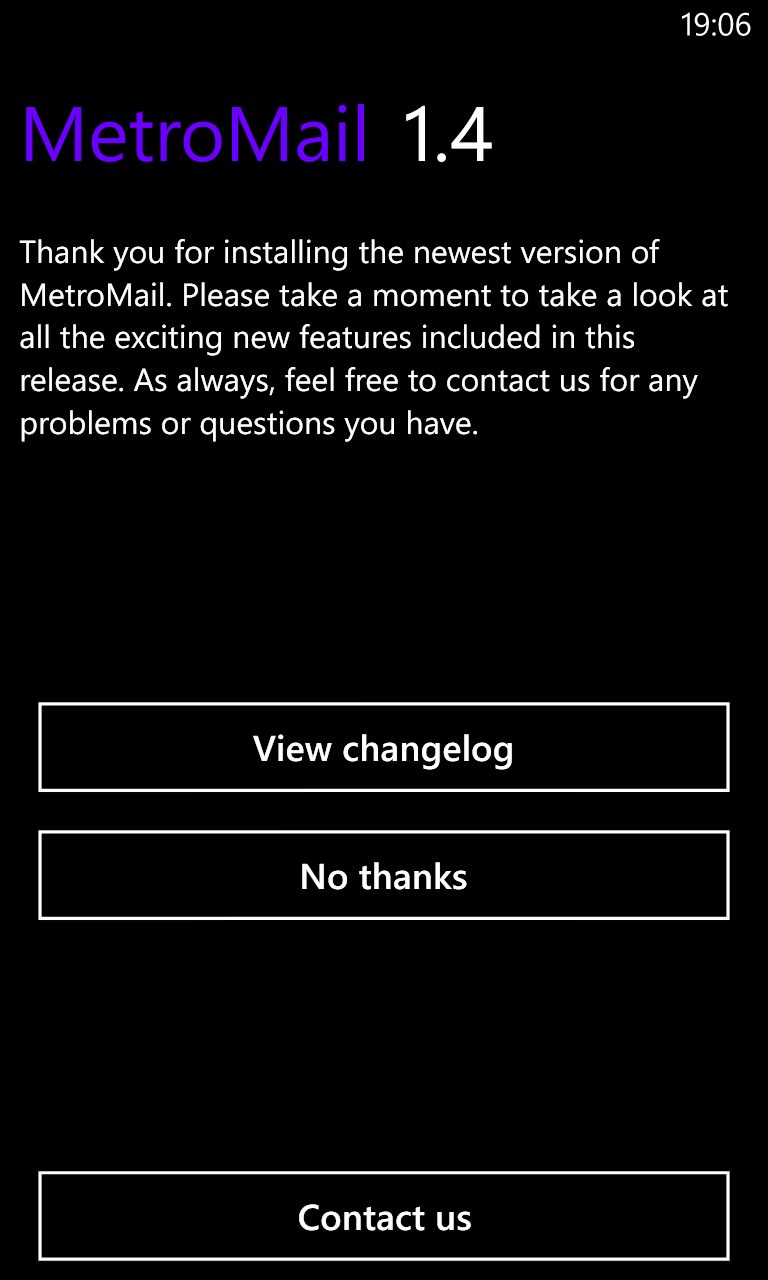 Screenshot, MetroMail