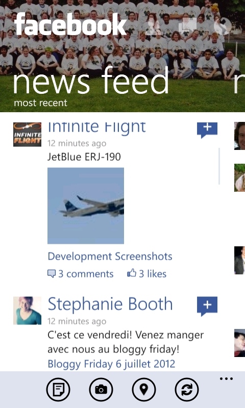 Facebook 2.7 on Windows Phones