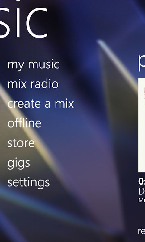 Nokia Music screenshot
