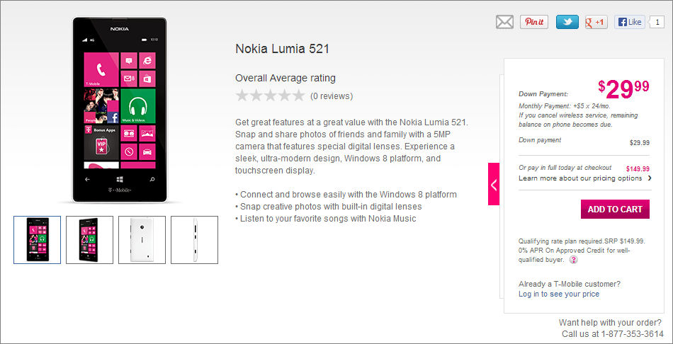 Lumia 521 T-Mobile