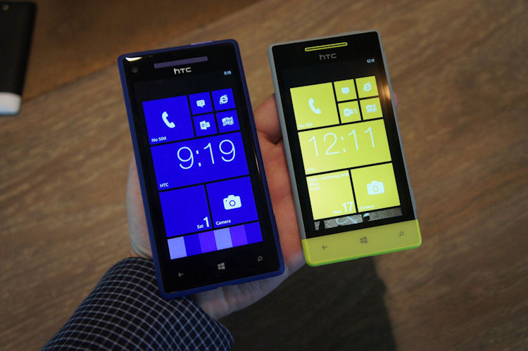 HTC 8X and 8S