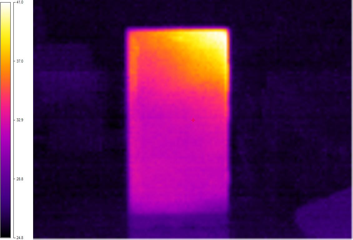 Thermal image of 920 from the front