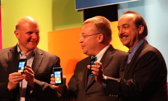 [Image, Microsoft, Nokia, and AT&T, at CES 2012]