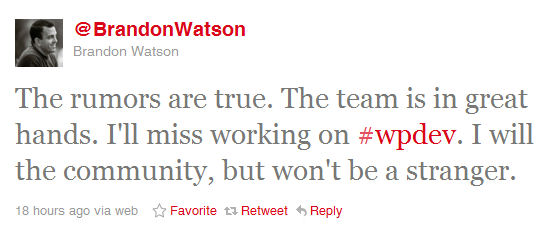 Brandon Waston tweet
