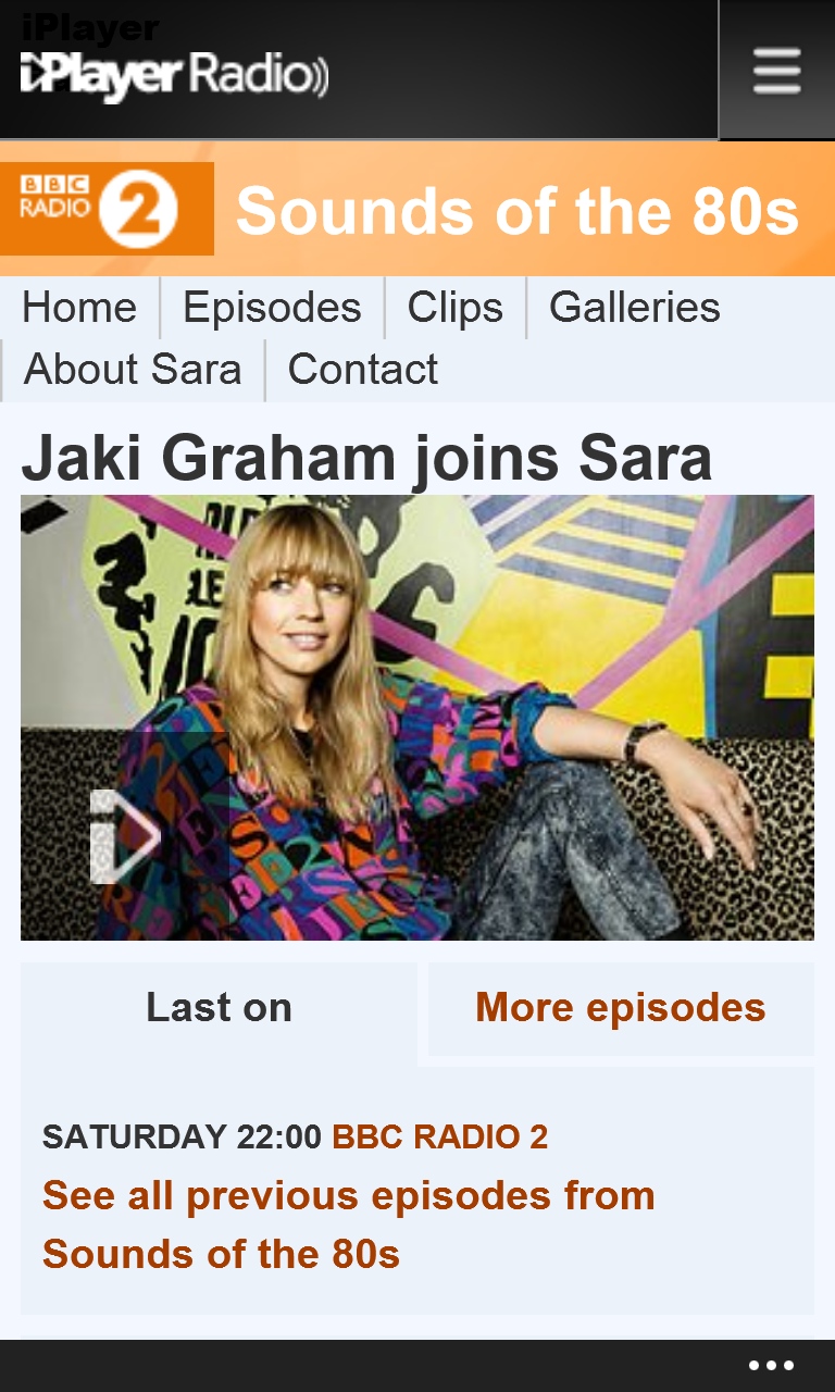 BBC iPlayer Radio for Windows Phone