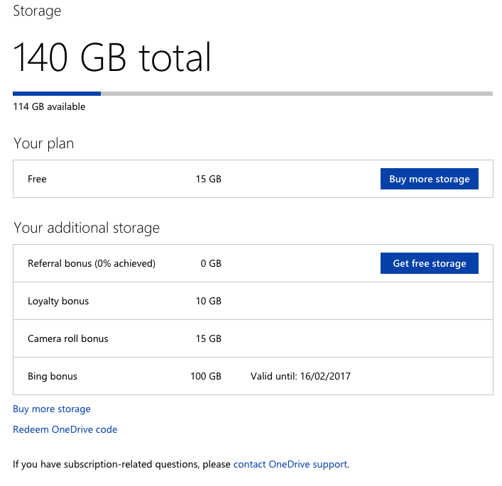 OneDrive summary