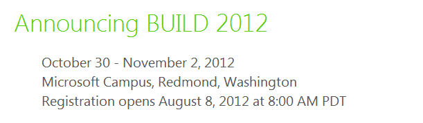 Build 2012