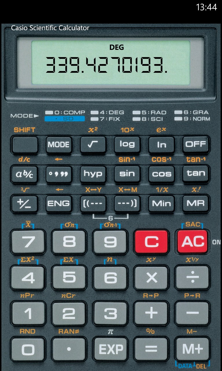 Casio 2025 calculator windows