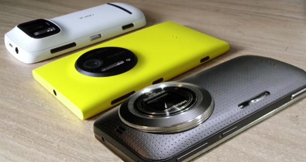 Nokia 808 PureView, Nokia Lumia 1020 and Samsung Galaxy K Zoom