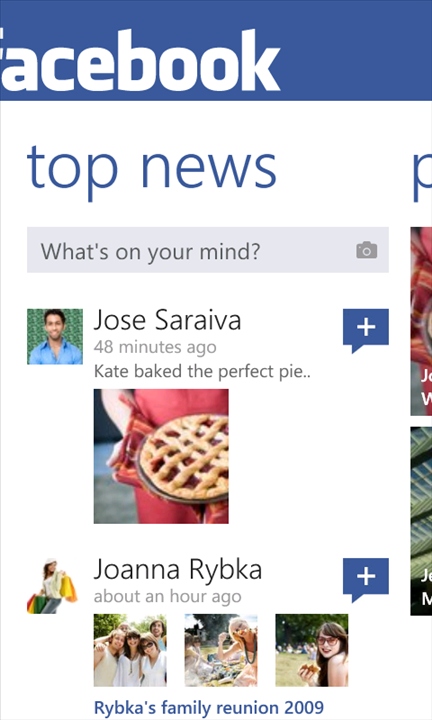 Facebook 2.2 on Windows Phones