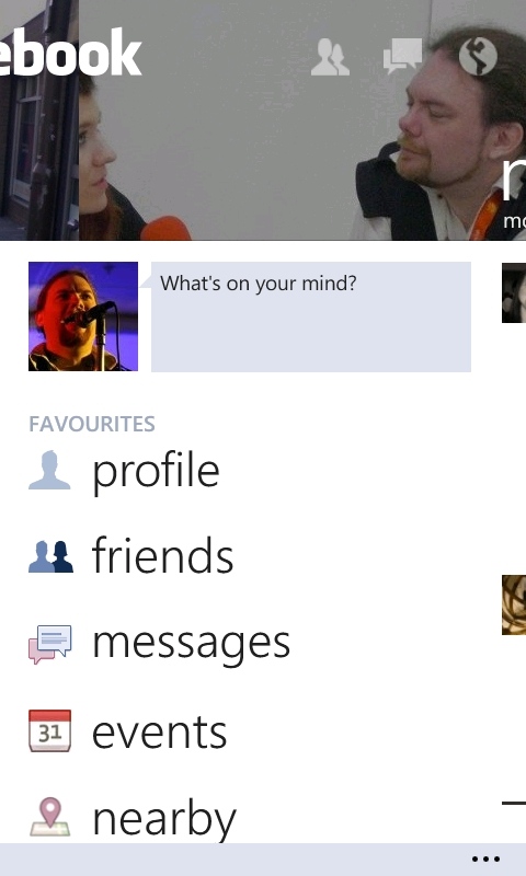 Facebook 2.7 on Windows Phones