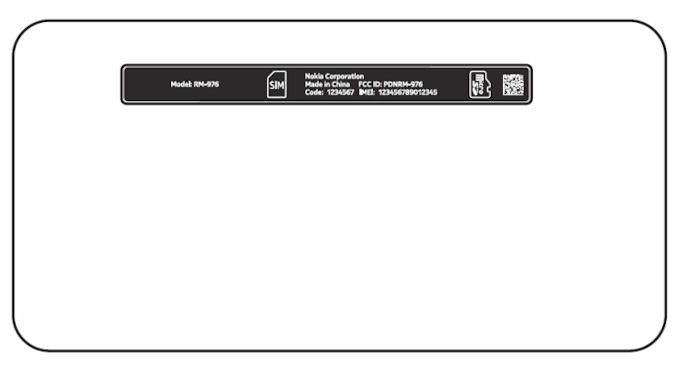 Lumia 630 label FCC