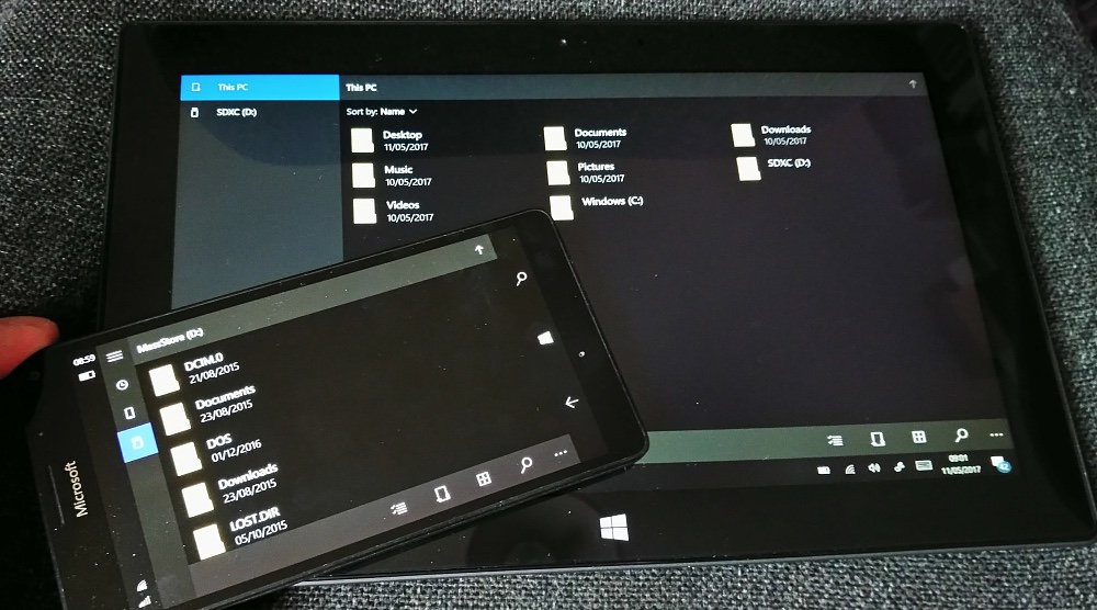 W10M and Windows 10 on Surface Pro