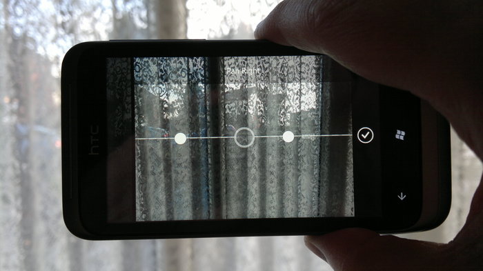 HTC Radar in panorama mode