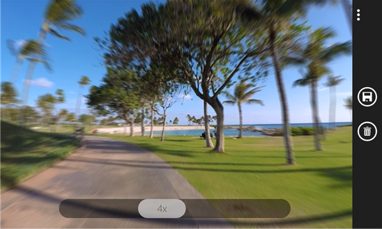 Hyperlapse playback screengrab